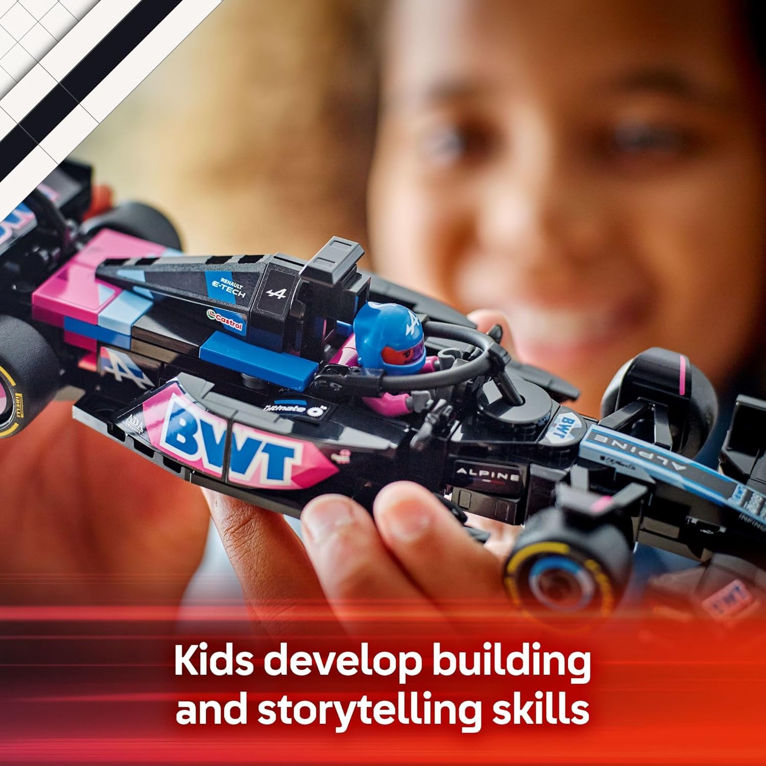 ليجو 77248 سبيد تشامبيونز بي دبليو تي ألباين فورمولا 1 فريق A524 لعبة سيارة سباق - مجموعة بناء للأطفال، أولاد وبنات، من عمر 10 سنوات فما فوق 