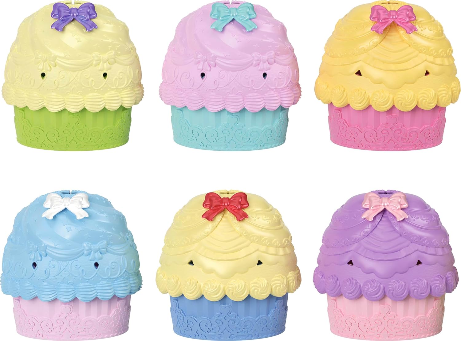 Mattel Disney Princess Toys, Small Doll Cupcake Reveal with 5 Surprises Including Doll & 2 Tea Party Accessories, Inspired by Movies (Dolls May Vary)