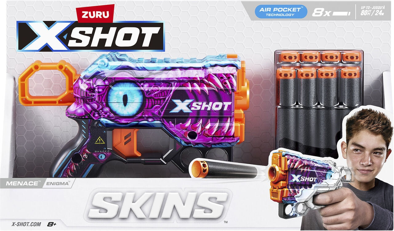 زورو إكس شوت، قاذف مسدس صغير، جلود، تهديد، مع 8 رصاصات - حقد 