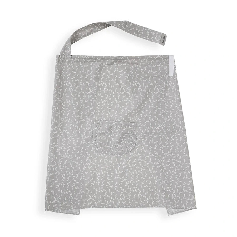 Babyjem Floral Print Nursing Cover - Grey