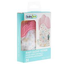 BabyJem Baby Teething Glove Butterfly – Pink