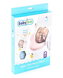 BabyJem Flat Head Prevention Pillow – Blue, OEKO-TEX
