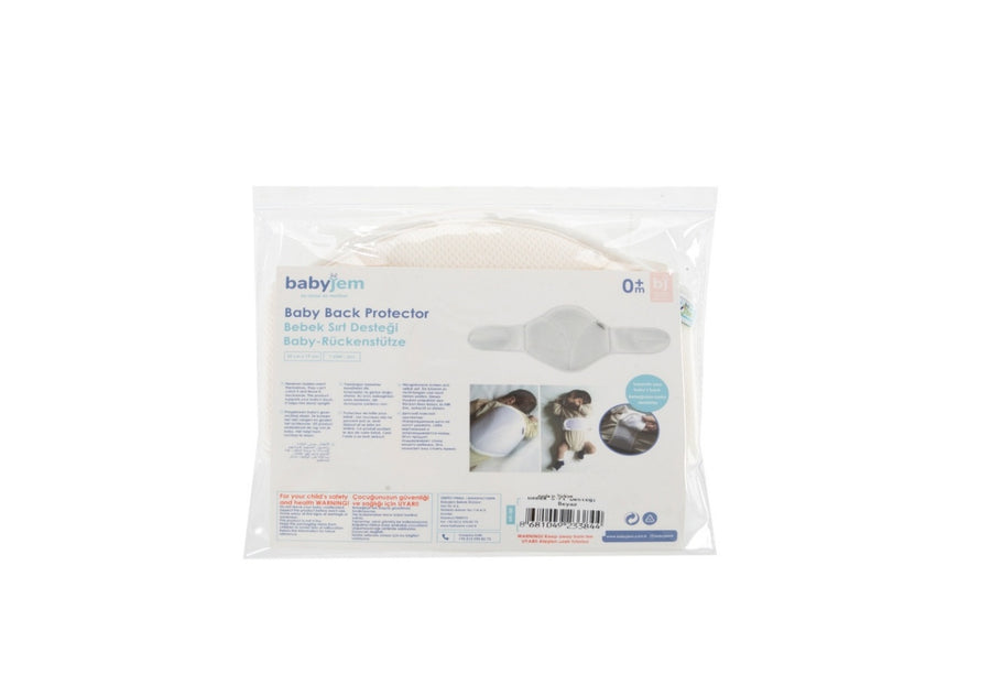 BabyJem Baby Back Support Positioner – White, OEKO-TEX