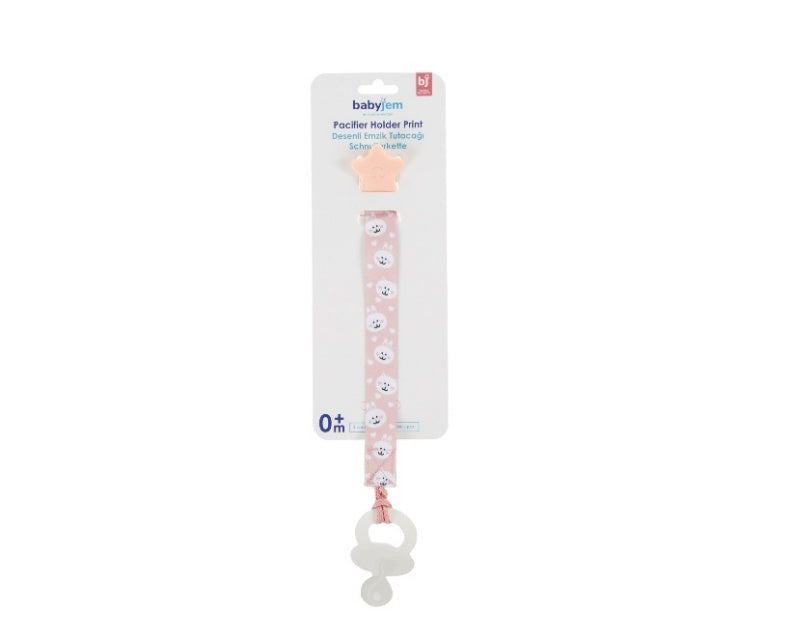 BabyJem Pacifier Clip – Pink