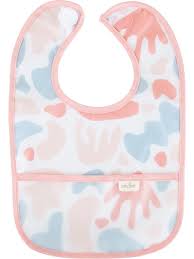BabyJem Stain Proof Baby Bib – Pink Puzzle