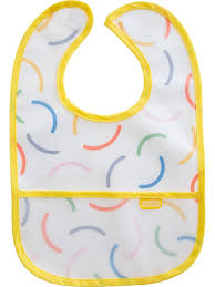 BabyJem Stain Proof Baby Bib – Yellow Smiley Face