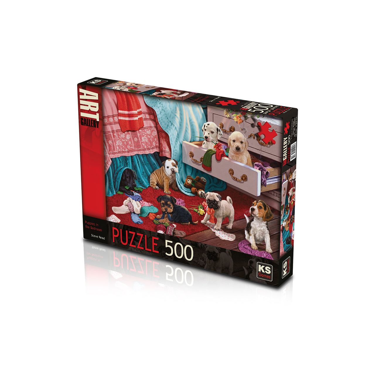 KS Games Puppies in the Bedroom Puzzle - 500 Pieces