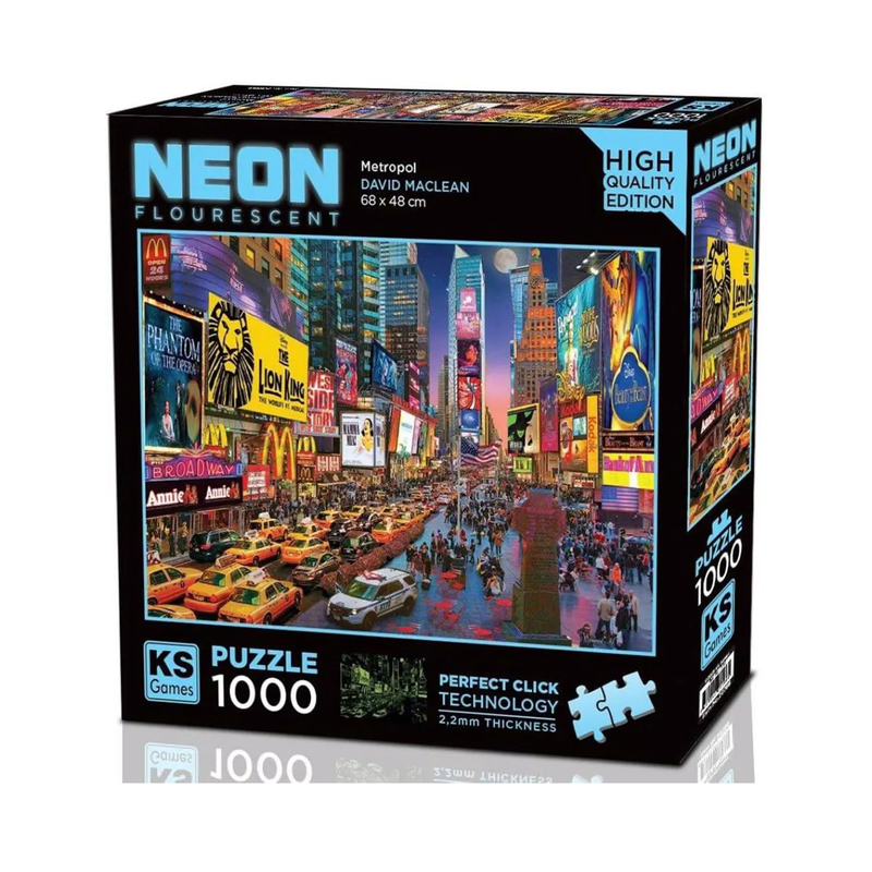 KS Games Metropol Neon PUZZLE 1000