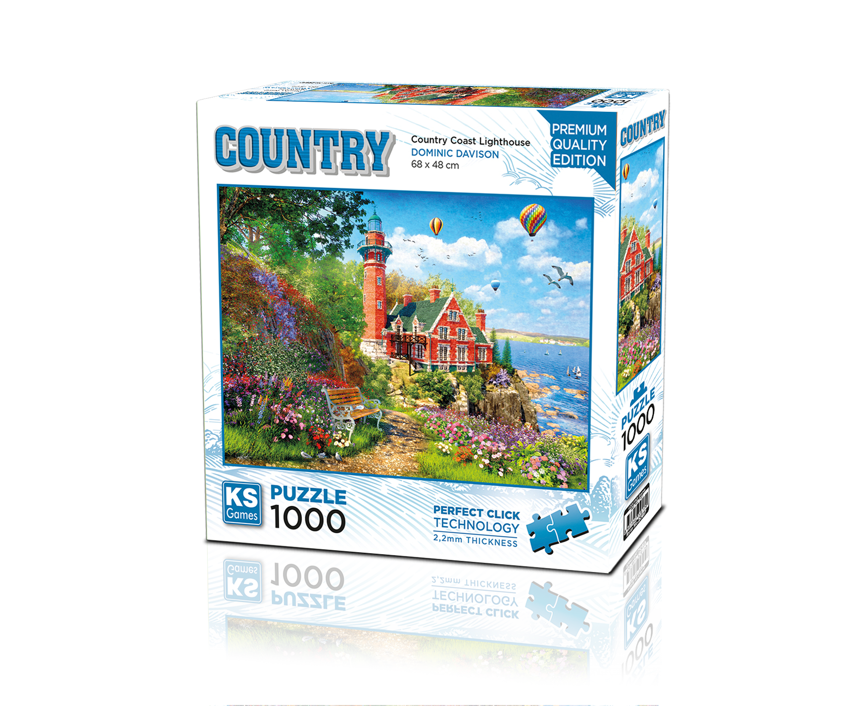 KS Games Puzzle Colorful House Near the Lake - 500 PCS