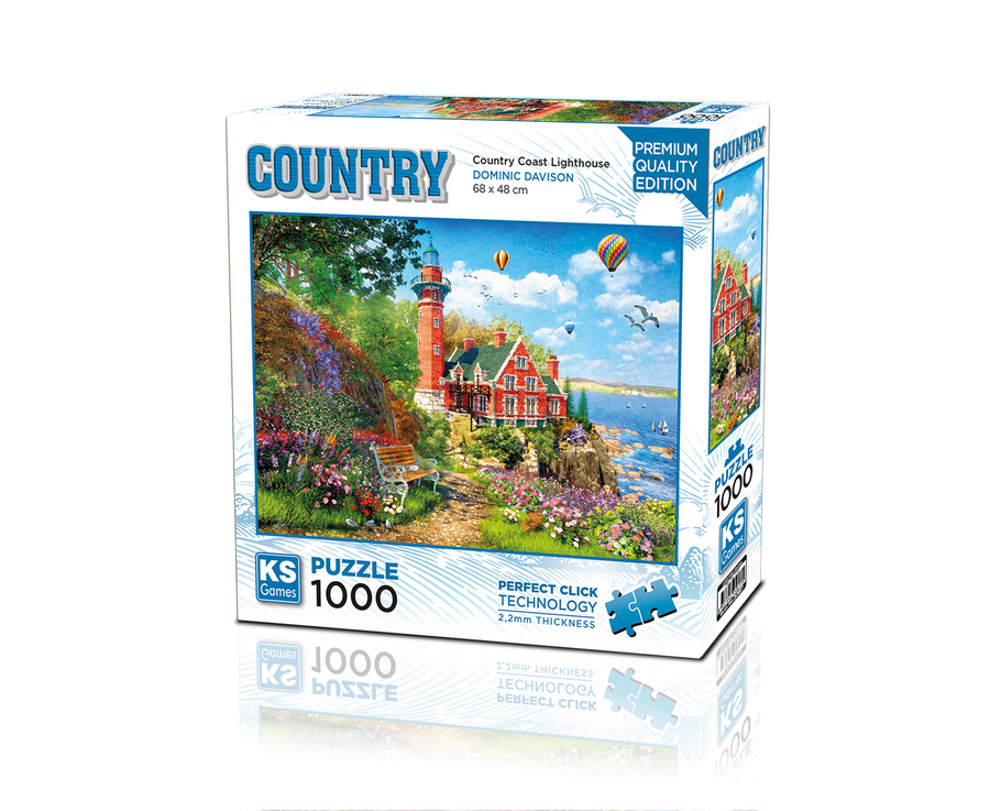 KS Games Puzzle Colorful House Near the Lake - 500 PCS