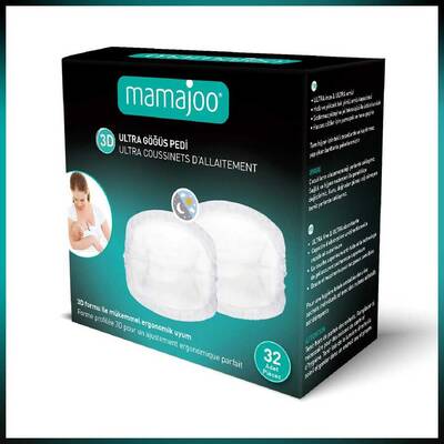 Mamajoo 3D Ultra Nursing Breast Pads – 32 Pieces
