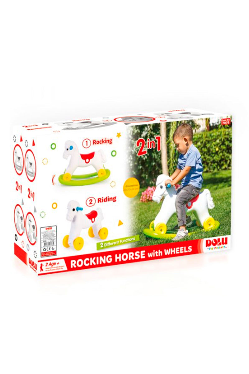 Dolu Rocking Horse With Wheels For Babies