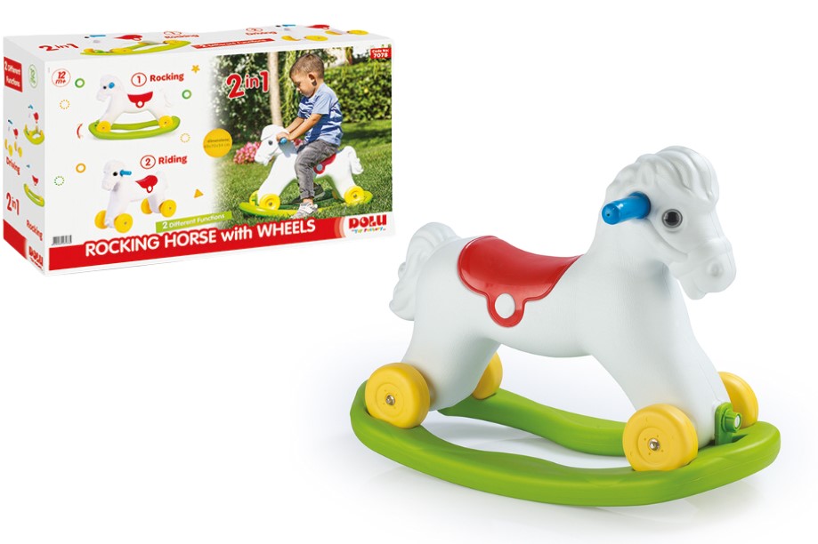 Dolu Rocking Horse With Wheels For Babies