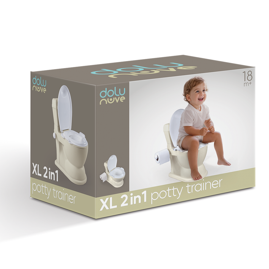 Relax Beige XL Educational Potty – 38 x 39 x 28 cm