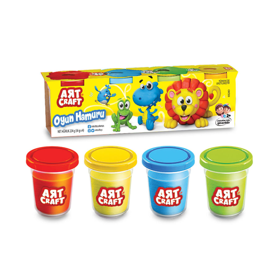 Art Craft Modelling Clay 4 Tub Pack For kids
