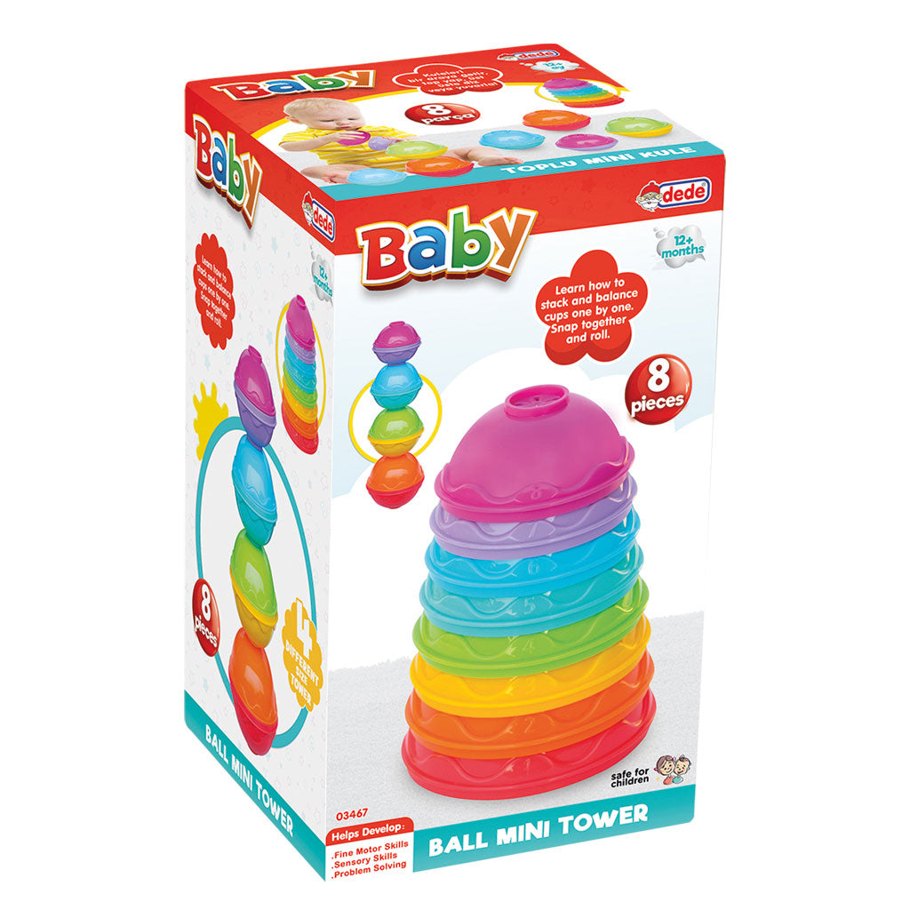 Dede Baby Ball Mini Towers - 8 Pieces