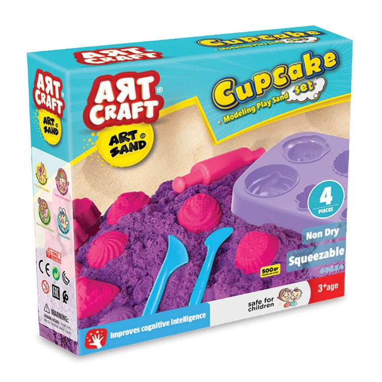 Artsand Cupcake Modeling Play Sand Set – 500g