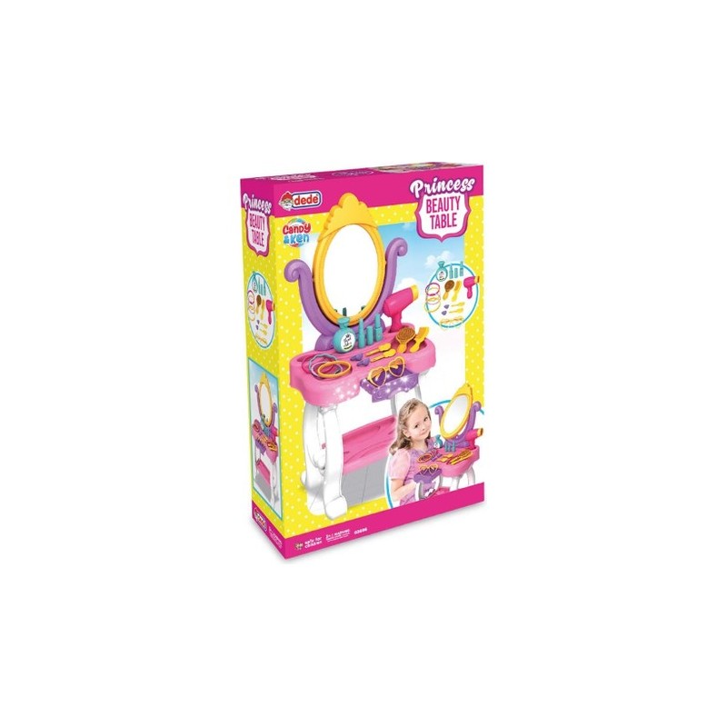 Dede Princess Beauty Table with Mirror and Accessories