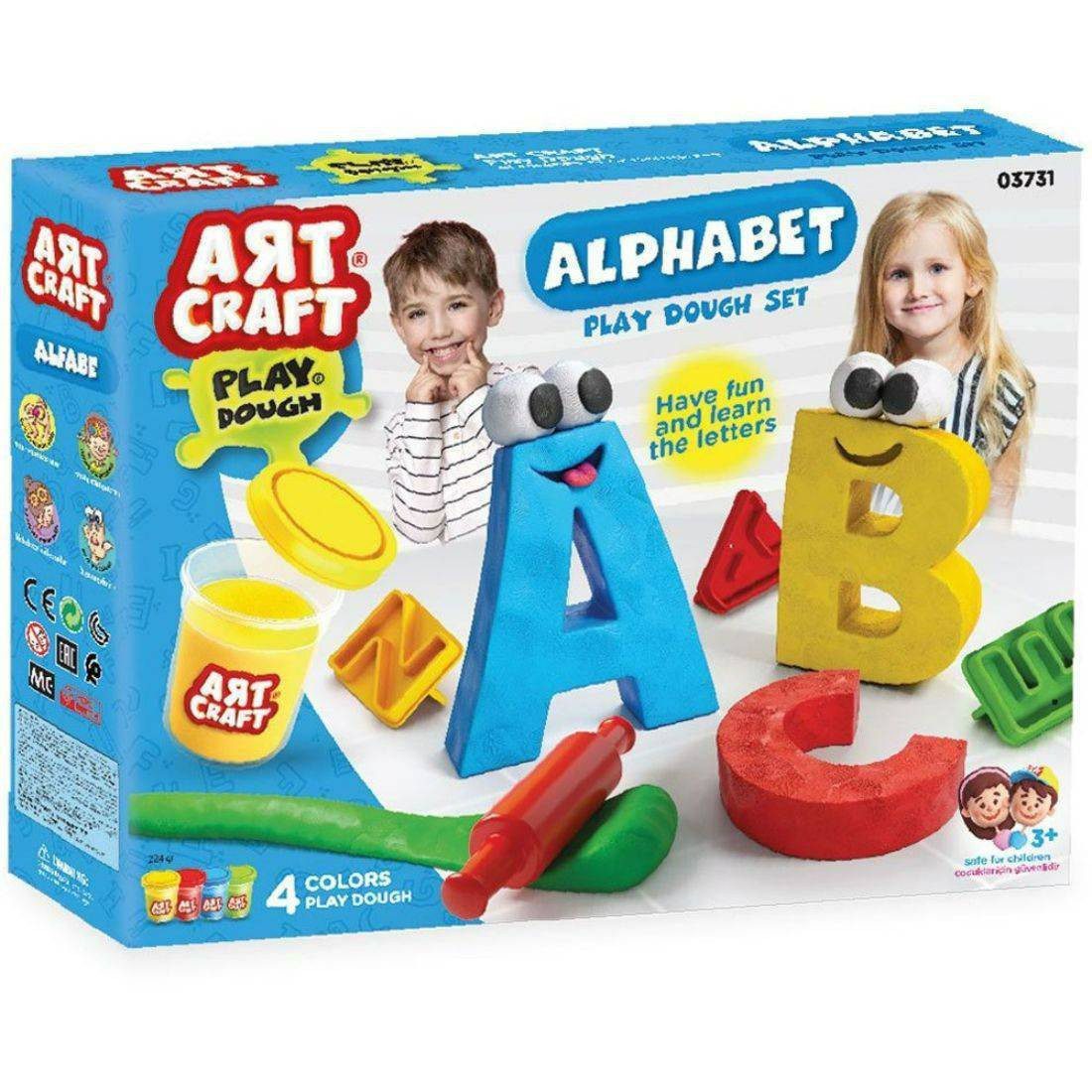 Art Craft Alphabet Play Dough Set For kids