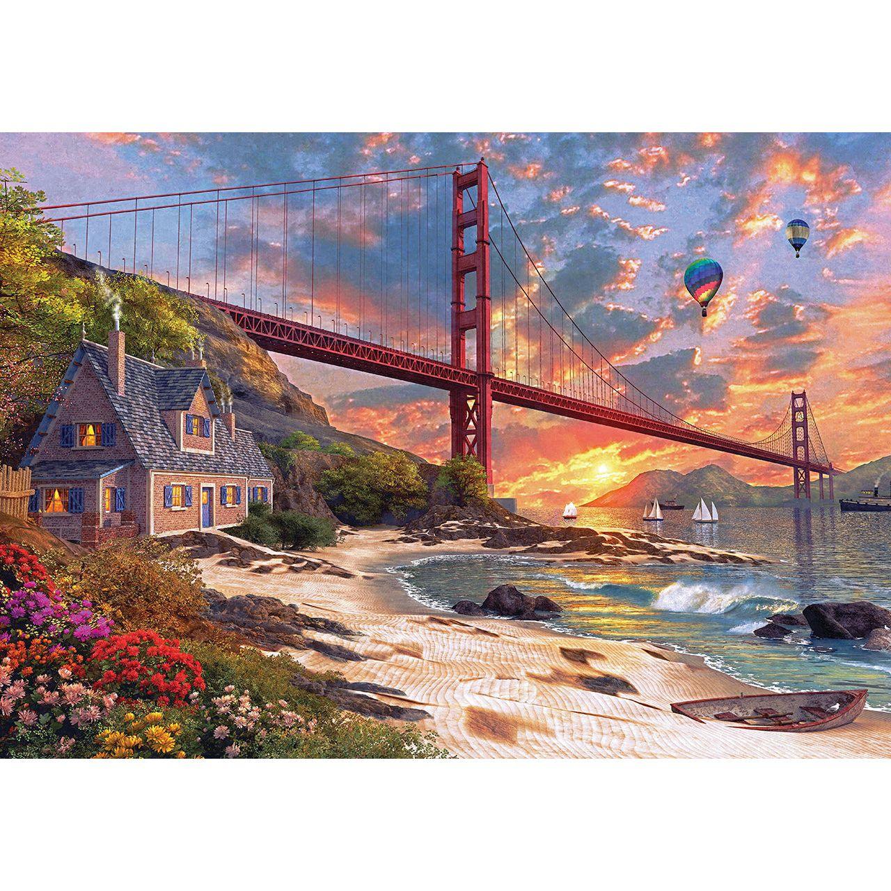 KS PUZZLE 500 PIECE Sunset At Golden Gate