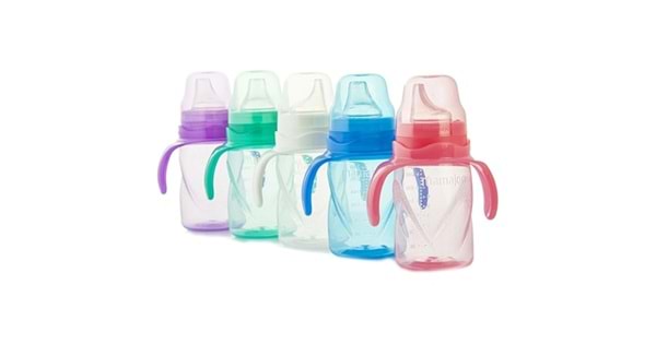 Mamajoo Non-Spill Training Cup with Handles & Anti-Colic Spout – Assorted 5 Colours, 270ml
