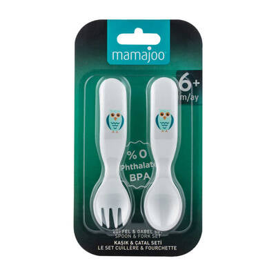 Mamajoo Toddler Spoon & Fork Set – Owl