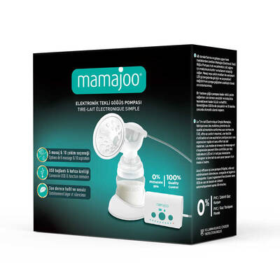 Mamajoo Electronic USB Single Breast Pump with Milk Storage
