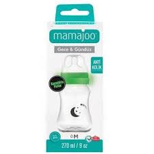 Mamajoo Night&Day Baby Feeding Bottle with Anti-Colic Silicone Teat Medium – 270ml