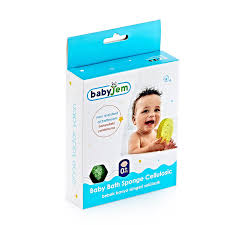 BabyJem Natural Baby Bath Sponge – Blue