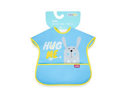 BabyJem Large Waterproof Poly Bib – Blue