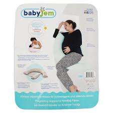 BabyJem Pregnancy Back Support & Feeding Pillow – Green, OEKO-TEX