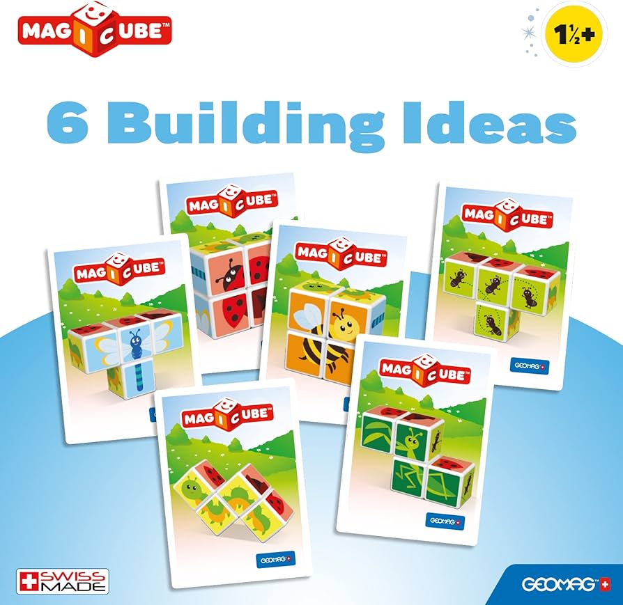 Geomag Educational Magicube Printed Insects + Cards 7