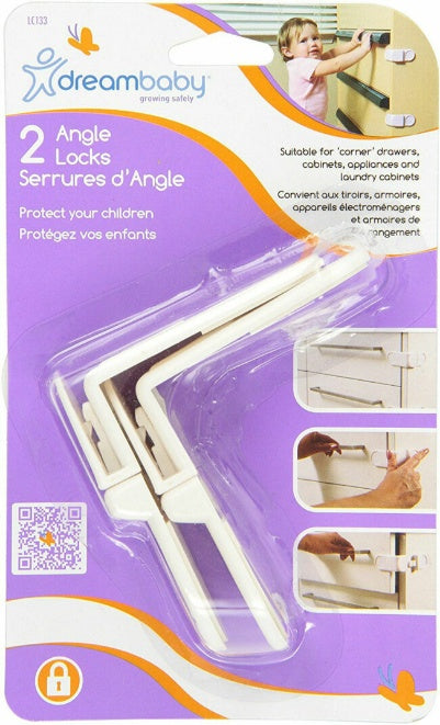 Dreambaby Angle Cabinet Lock – 2 Pack