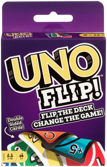 Mattel UNO Flip! Card Game With Double-Sided Deck For Families & Game Nights