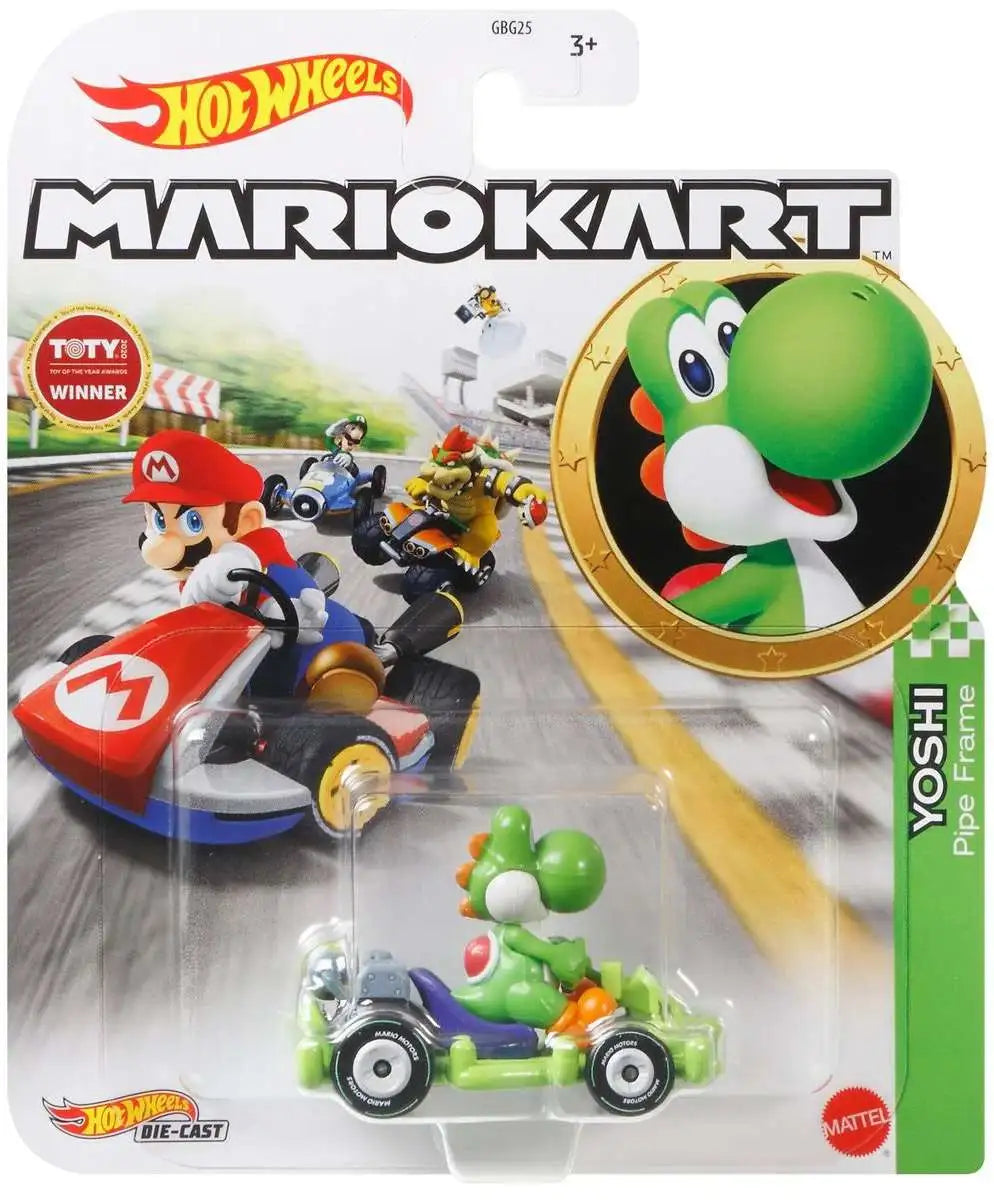 Hot Wheels Super Mario Character Cars 1:64 - Yoshi Pipe Frame