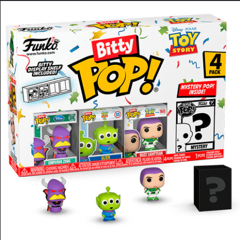 Funko Bitty Pop! Cartoon Animation: Disney Pixar - Toy Story - Zurg 4-Pack