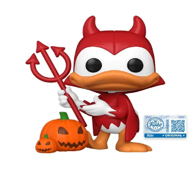 Funko Pop! Cartoon Animation: Disney - Mickey Mouse & Friends - Devil Donald with Pumpkin (Exclusive)