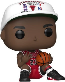 Funko Pop! Sports: NBA - Chicago Bulls - Michael Jordan No.23 Sitting (3 Times In A Row)