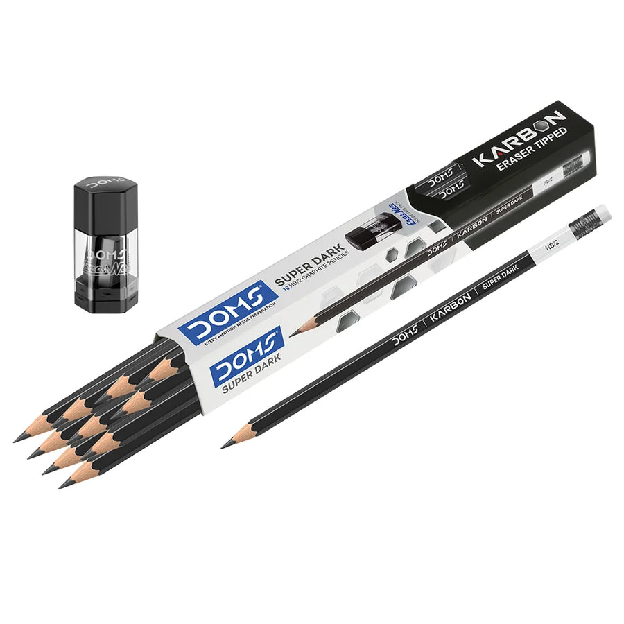 Doms Karbon RT Super Dark Graphite Pencil 12-Pieces