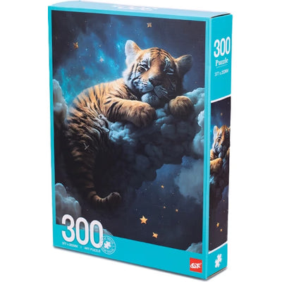 أحجية الصور المقطوعة "النمر النائم السماوي" 300 قطعة GXF300-12