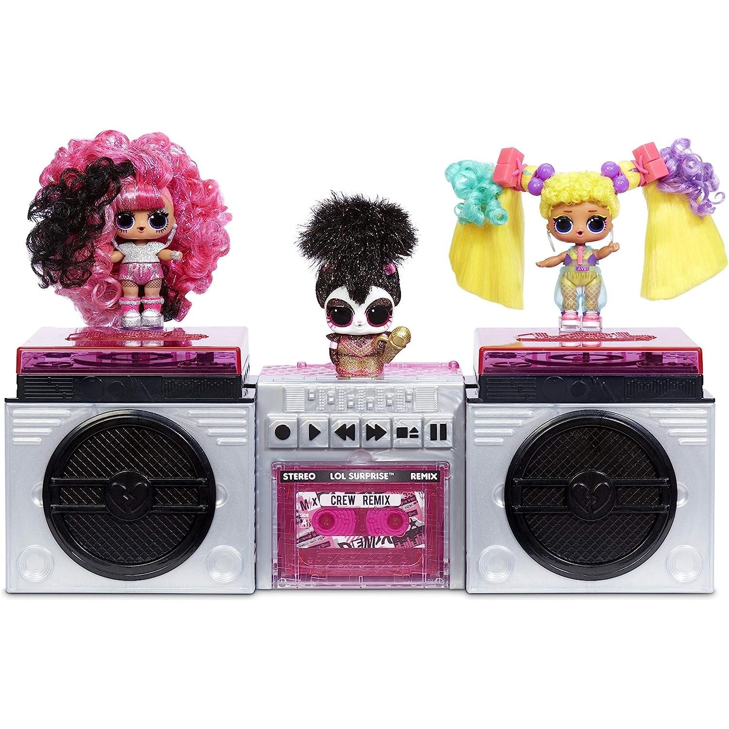 Lol surprise remix pets 9 surprises, real hair includes music cassette tape with surprise song lyrics, accessories, dolls