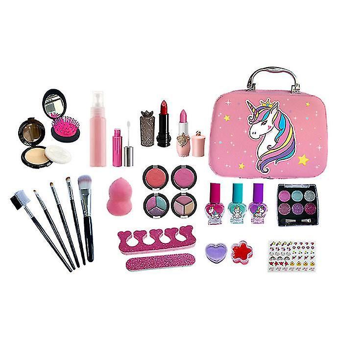 Kids Girl Unicorn Makeup Kit Cosmetic Toys Set With Bag