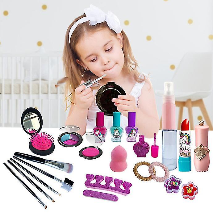 Kids Girl Unicorn Makeup Kit Cosmetic Toys Set With Bag