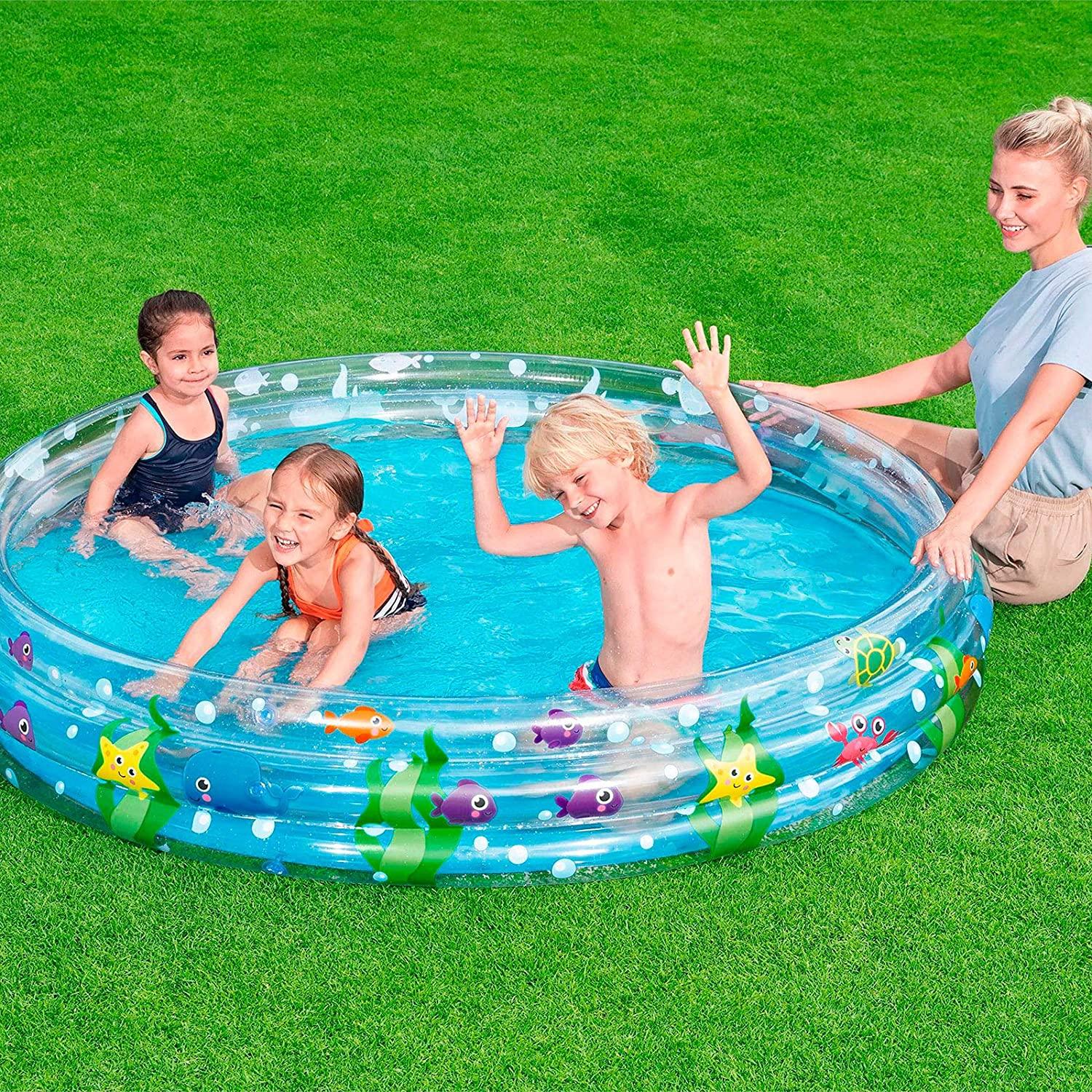 Bestway 51005 Deep Dive 3-Ring Pool - BumbleToys - 5-7 Years, Boys, Girls, Sand Toys Pools & Inflatables
