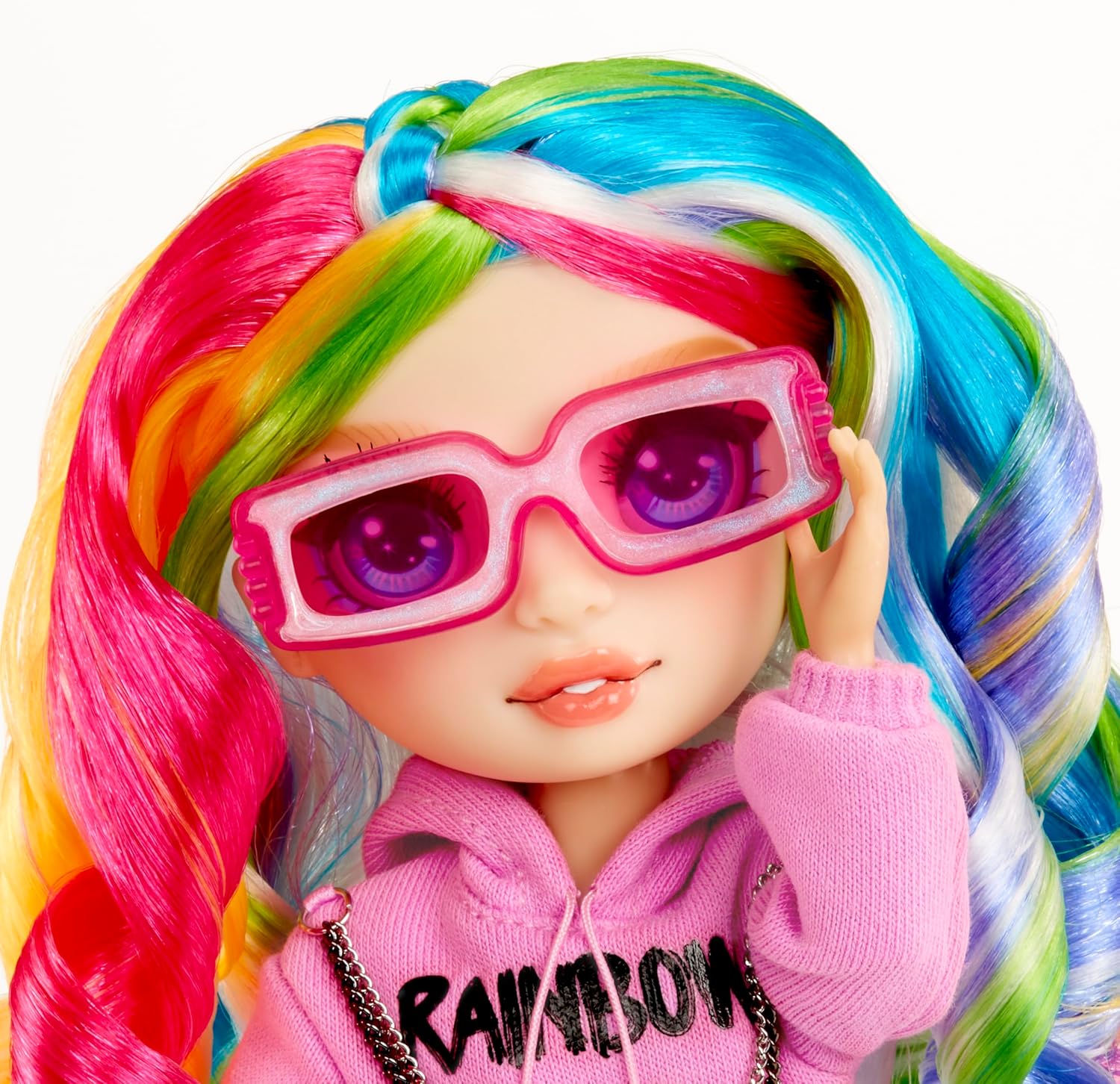 RAINBOW HIGH Creative Crystals Amaya - 28 cm Rainbow Model Doll with Crystal Accessory DIY Kit, Ring for You, Resin Game, Gift for 8+ Years, Non-Edible