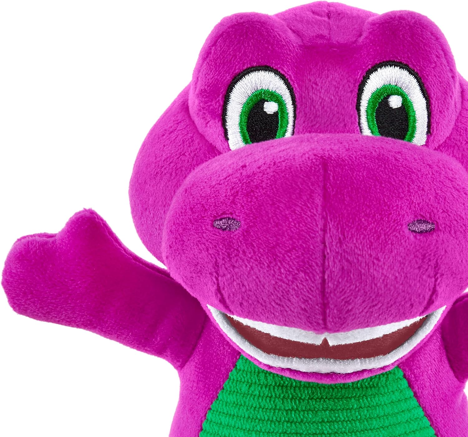 Barney World Toddler Toy Plush Dinosaur Character for Preschool Pretend Play Kids Ages 2+ Years 21 cm