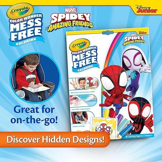 Crayola Color Wonder, Spiderman Coloring Pages & Mess Free Markers, Gift