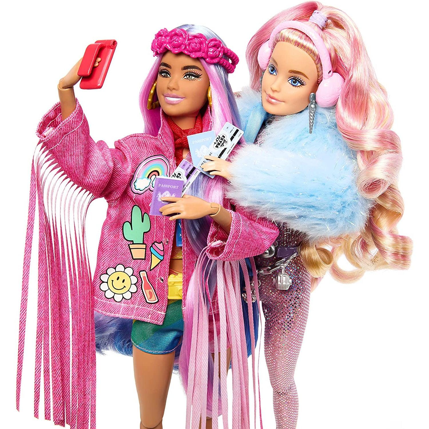 Barbie Extra Fly Doll with Desert-Themed Travel Clothes & Accessories, Fringe Jacket & Oversized Bag - BumbleToys - 5-7 Years, Barbie, Barbie Extra, Dolls, Fashion Dolls & Accessories, Girls, OXE, Pre-Order