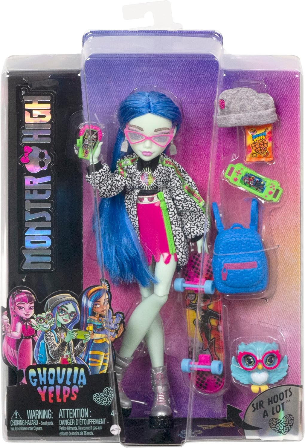 Monster High Ghoulia Yelps Doll With Pet And Accessories