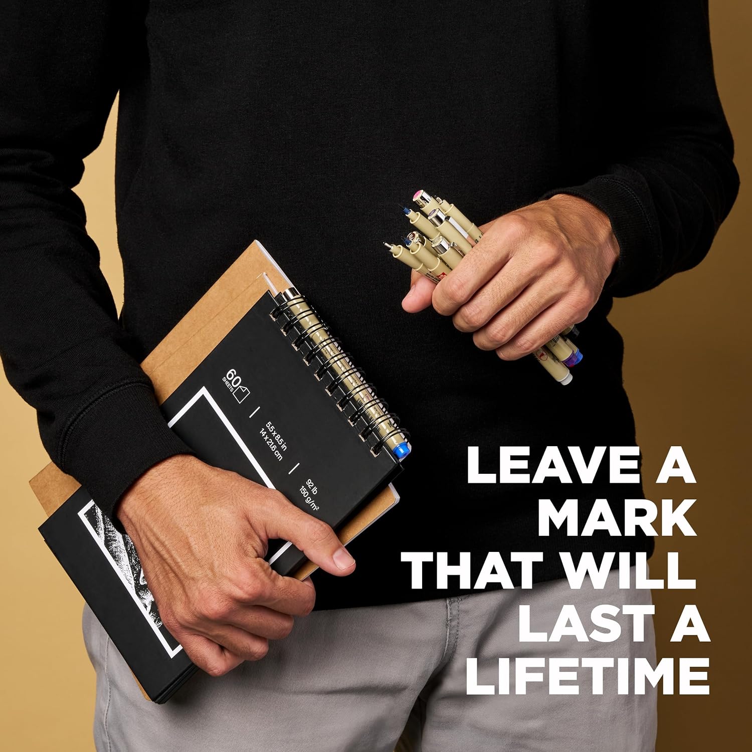 أقلام ساكورا بيجما ميكرون فاينلاينر - أقلام حبر أسود أرشيفية للكتابة أو الرسم أو تدوين الملاحظات - أحجام رؤوس متنوعة - عبوة من 6 قطع 